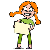 Red-haired girl wearing green outfit